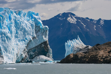 Breakdown of the Perito Moreno Patagonia Argentina glacier