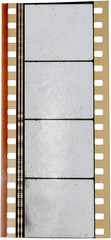 35mm cine filmstrip with empty texture s and optical stereo sound showing the amplitude of the...
