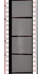scan of 35mm cine filmstrip with empty or blank texture s
