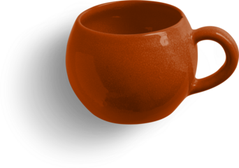 Mug Ceramic Flatlay Angled