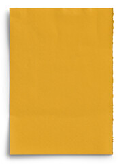 Paper Card Yellow