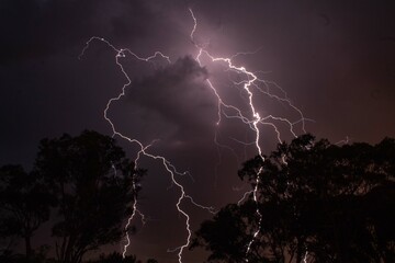 one ligntning of a big storm has been taken  at Stanthorpe Queensland