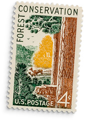Stamp Vintage Postage - obrazy, fototapety, plakaty