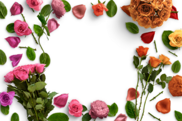 Roses Floral Frame
