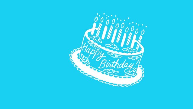 Happy Birthday Icon 4K Resolution Video