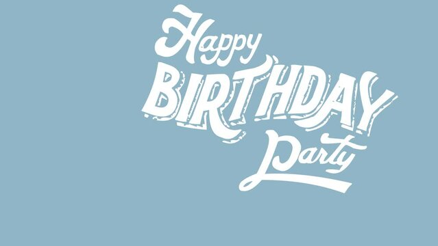 Happy Birthday Icon 4K Resolution Video