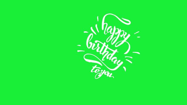Happy Birthday Icon 4K Resolution Video