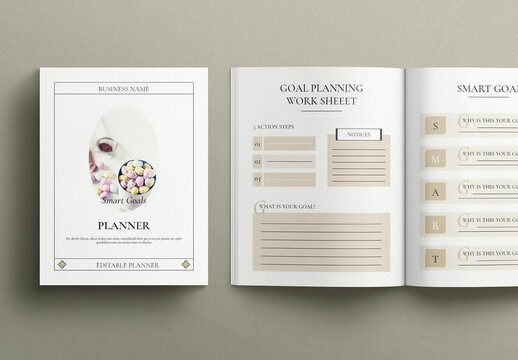 Productivity and Goal Planner Layout