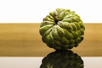 Brazilian typical fruit ata or pinha or fruta-pinha or fruta-do-conde: Annona squamosa
