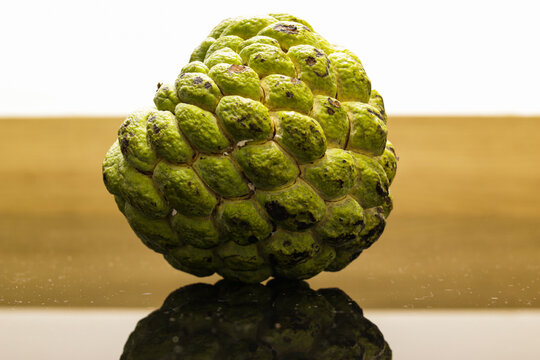 Brazilian typical fruit ata or pinha or fruta-pinha or fruta-do-conde: Annona squamosa