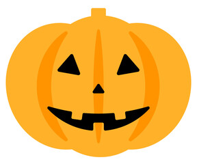 Simple illustration of Halloween pumpkin (Jack O Lantern)