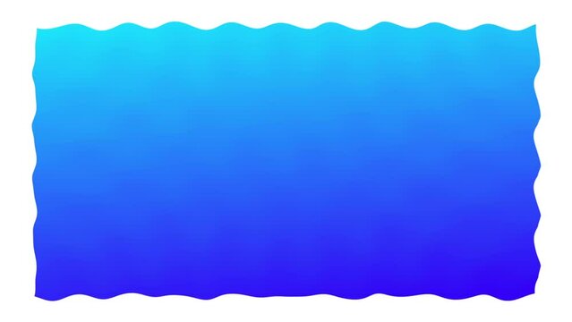 blue rectangle with ripples animated on white
