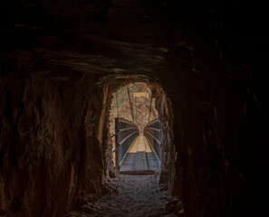 Photograph of the Suspension Bridge on the South Kaibab Trail of the Grand Canyon