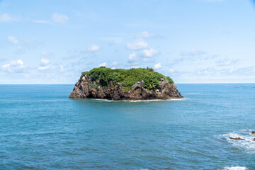 Blue sea view on a sunny day