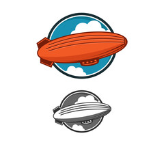 sky zeppelin illustration © yusuf