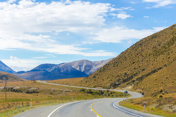 The Mountain Road in Arthur's Pass National Park, New Zealand
