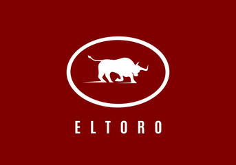 Bull logo, is suitable for any symbol.