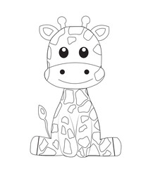 Giraffe SVG, Cute baby giraffe SVG, giraffe svg bundle, baby animals svg, cute animals svg, Zoo, Shirt, Baby Shower, birthday Kid svg
