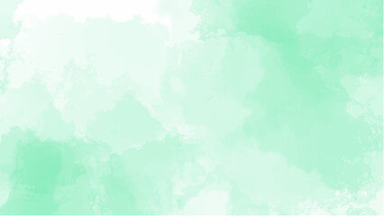 Green watercolor background for your design, watercolor background concept, vector.