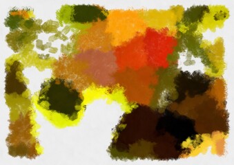 Illustration style background image abstract pattern various vibrant colors watercolor style illustration impressionist painting.