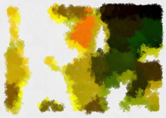 Fototapeta premium Illustration style background image abstract pattern various vibrant colors watercolor style illustration impressionist painting.