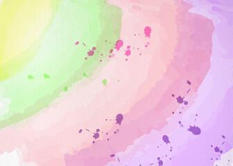 Colorful pastel background, watercolor texture, abstract background, colored drops.