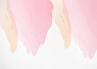 Watercolor textured pink background on paper background, pastel watercolor background.
