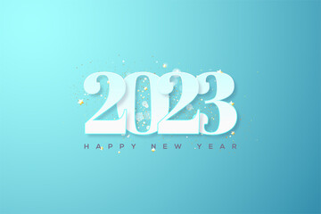 2023 happy new year with cool theme