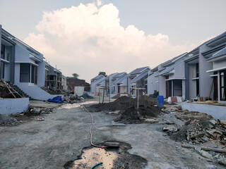 houses under construction