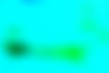 Abstract green-turquoise multicolored defocused background. Blurred lines and spots. Bright colors. Background for the cover of a laptop, notebook.