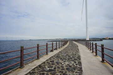 Obraz premium bridge in the sea