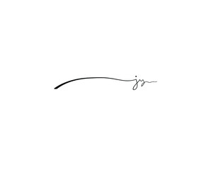 jy initial handwriting logo vector