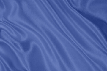 Luxurious Blue Silk Fabric Background