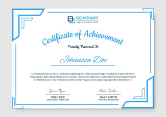 Professional & Modern Award Certificate Design Template