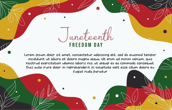 Wavy Aesthetic Juneteenth Theme Certificate Template