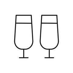 cup of wine vector for website symbol icon presentation