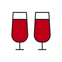 cup of wine vector for website symbol icon presentation