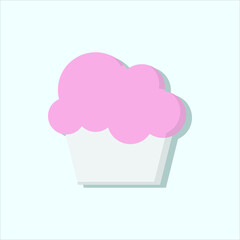 cup cake vector for website symbol icon presentation