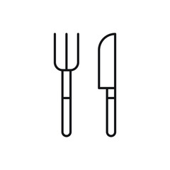 knive fork vector for website symbol icon presentation