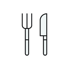 knive fork vector for website symbol icon presentation