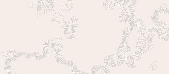 Obraz premium Geographic topographic map. Retro topography map background for horizontal banner.