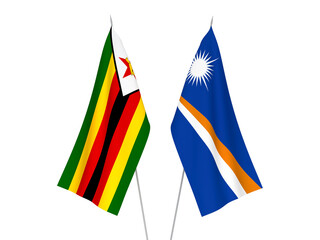 Zimbabwe and Republic of the Marshall Islands flags