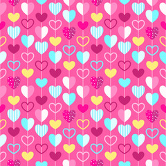 seamless pattern with hearts