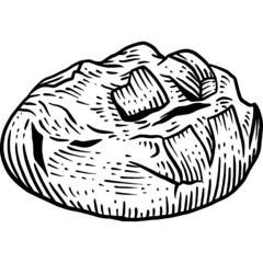 Hand drawn Soda Bread