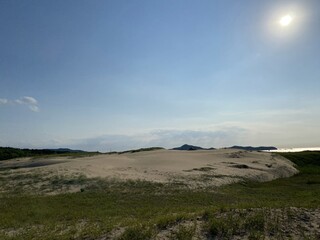 Fototapeta na wymiar Sinduri Coastal Sand Dunes in Korea
