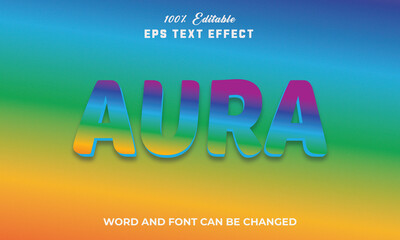 Aura Editable 3d Text Effect Style Premium,