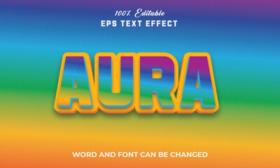 Aura Editable 3d Text Effect Style Premium,