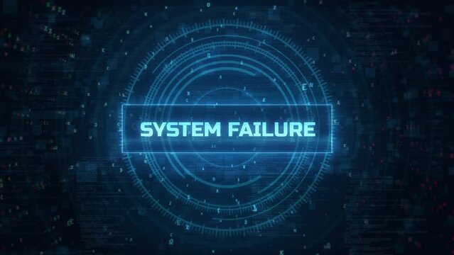 Glitch System Failure Computer Hacking Warning Message Notification Text