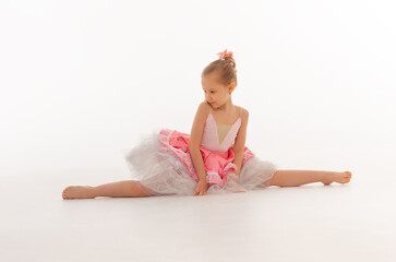 Obraz na płótnie Canvas Girl ballerina in a tutu