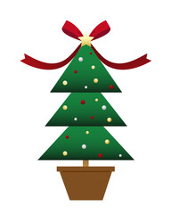 クリスマスツリーのイラスト素材